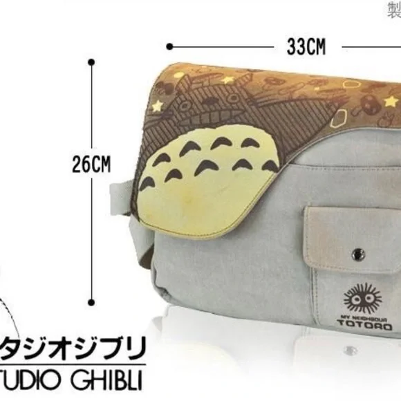 Totoro Themed Beige Crossbody Bag - Picture 8 of 8